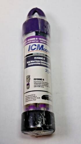 Fs15bnc-r Icm Mini Coax Bnc Compression Connectors Fs15bnc-r Icm Mini Coax Bnc Compression Connectors