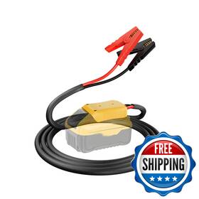 Iixwuq B0db2pvhqv Jumper Cables Adapter For Dewalt 20v Battery 4.9ft 8awg Portable