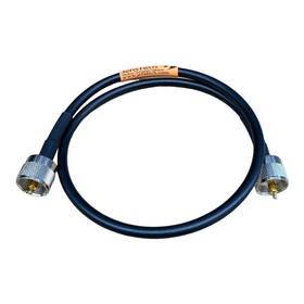 Pl-259 Jefa Tech 810100640620 Rg-8x Rg8x Coax Cable Uhf Male Ham Radio Cb 2 Ft