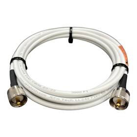 Ca-240fw-uhf-uhf-l Jefa Tech Premium Rg8x Marine Grade Durable White Jacket Coax For Vhf