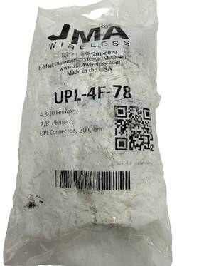 Upl-4f-78 Jma 4.3-10 Female Connector 7/8 Inch Plenum Upl 50 Ohm Upl-4f-78 Jma 4.3-10 Female Connector 7/8 Inch Plenum Upl 50 Ohm