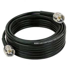 Pl259 Jxcn-pxtr 768607271758 Jxcnpxtr Rg8x Coaxial Cable Uhf Male To 10 Ft Low Loss 50 Ohm Coax