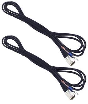 Kpl9-b Kalibur 2 Lot Cb Radio 9 Ft Rg58a/u Coax Cable Pl259 Plug To Lug Terminal