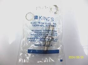 1709-1 Kings Electronics 1709-1. Shv 5kv. Bnc Male-male Bulkhead Adapter. New