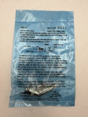 2026-27-7 Kings Distributed By Newhall Pacific 10 X Bnc Right Angle Crimp Rf Connector For 734 Cable Nos