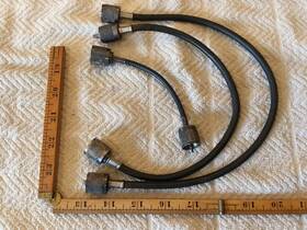 Ku-59-08 Kings 3 Vintage 6 Inch 15 18 Coax Patch Cables With Connectors