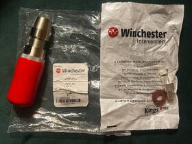 7705-2 Kings Winchester 7703-2 Triax Tri-loc Male Cable Plug 75 Ohm Nos Partial Seal