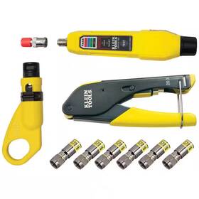 Klein Tools 313115159120 Coax Coaxial Cable Cctv Tv Installation Connector Testing Kit Klein Tools 313115159120 Coax Coaxial Cable Cctv Tv Installation Connector Testing Kit