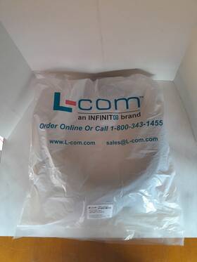 7811743372 L-com 100 Ft Ca-400 N Male To Coax Cable Low Loss Microwave Weatherproof