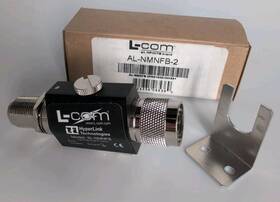 Al-nmnfb-2 L-com N-male To N-female Bulkhead 0-3 Ghz 230v Lightning Protector
