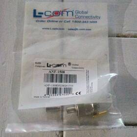 Anf-1508 L-com N Female Cable Connector Silver 1 Coaxial Rf Adapter