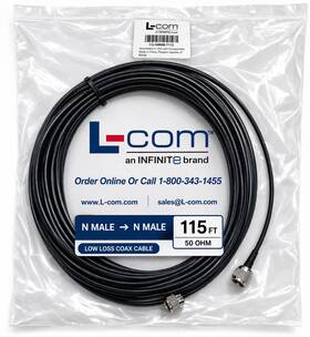 Cc-nmnm-t100 L-com 100ft N Male To Rf Coax Cable 50 Ohm Low Loss Antenna