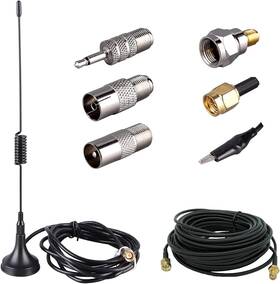 Lacucino 445022994921 75 Ohm Outdoor Fm Antenna 1.5m Sma-male Connector Extension Cable 16.4