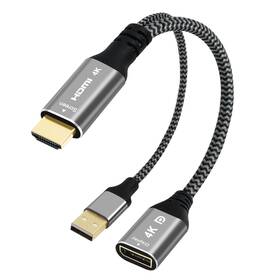 Lamroyce Lam-dpf-hdm Ua2 4k Hdmi To Displayport Adapter With Usb Powered Uni-directional Male S