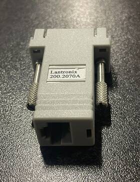 200.2070a Lantronix Rj45 To Db9f Adapter Missing 1 Connector