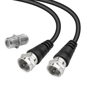 Leadsign 765951372384 Tv Antenna Extention Coaxial Cable 15 Feet With Coupler - Digital Audio Vid