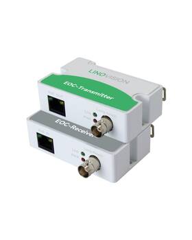 Linovision 736900932201 Upgraded Poe Over Coax Eoc Converter Ip Max 3000ft Power And Data