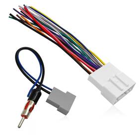 Harness-18 Lunwag Radio Wiring Harness Connector Antenna Adapter Compatible With 2007-2019 Nis
