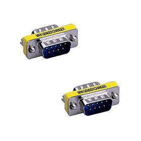 Luoqiufa 791809738941 2 Pack Rs232 Serial Cable 9 Pin Db9 Male To Gender Changer Coupler Adapt