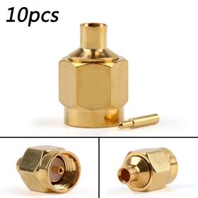I002-d005 Madhornets 10pcs Connector Sma Male Plug Solder Rg402 0.141 Inch Semi-rigid Cable Straight