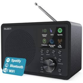 Majority 056444111067 Internet Radio For Home With Wifi And Am/fm Dsp Speaker Perfect Bedroom