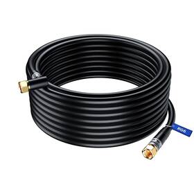 Maximm 842113185157 Rg6 Coaxial Cable With 90degree Angled Connector 50ft / Black Triple Shielded No Maximm 842113185157 Rg6 Coaxial Cable With 90degree Angled Connector 50ft / Black Triple Shielded No