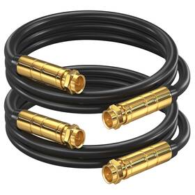 Maximm 842113189230 Rg6 Coaxial Cable Quad Shielded 2ft Black 2 Pack Nonoxygen Copper Wire For Maximm 842113189230 Rg6 Coaxial Cable Quad Shielded 2ft Black 2 Pack Nonoxygen Copper Wire For