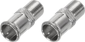 Meccanixity Mea230803ee000488 2pcs Quick Coaxial Connector Coax Coupler F Male To Female