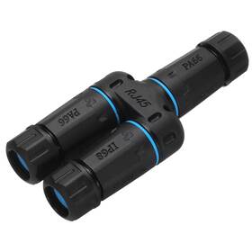 Meccanixity Mea240704ee002119 Waterproof Rj45 Coupler Female To 1 In 2 Out Splitter Ip68