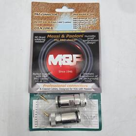 Co.n.10m-s Messi & Paoloni 2 -messi And N Male Solderless Connector 4 10 3 Mm/.400 Inch Cables
