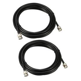Rg58 Metallixity 640283897548 2pcs Coaxial Cable With Bnc Male To Connectors 50ohm 15ft Rg58 Metallixity 640283897548 2pcs Coaxial Cable With Bnc Male To Connectors 50ohm 15ft