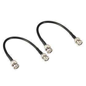 Rg58 Metallixity 655692828311 2pcs Coaxial Cable With Bnc Male To Connector 50 Ohm 0.2 Inch X8