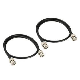Rg58 Metallixity 655692920923 2pcs Coaxial Cable With Bnc Male To Connectors 50 Ohm 20inch