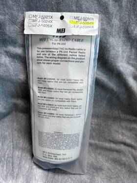 5084x Mfj Tnc To Radio Cable - New Old Stock