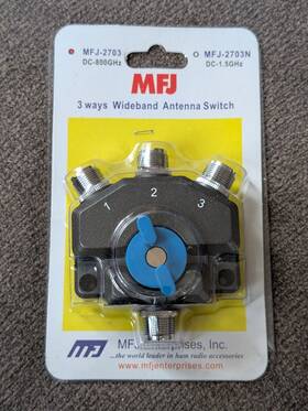 Mfj-2703n Mfj Nos 3-position Wideband Antenna Switch Mfj-2703n Mfj Nos 3-position Wideband Antenna Switch