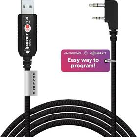 Mirkit 744759644510 Usb Ftdi Programming Cable Model 3 Black For Flashing Analogue Ham Radio Mirkit 744759644510 Usb Ftdi Programming Cable Model 3 Black For Flashing Analogue Ham Radio