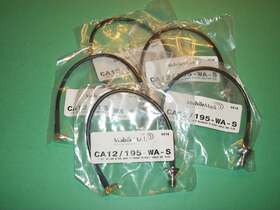 Rf-195 Mobile Mark Ca12 Lot Of 5 Tnc Jack Bulkhead To Right Angle Sma Plug 1 Foot Antenna Cables