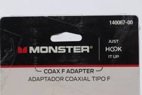 140067-00 Monster Jhiu 10-pk Double Female Coax Adapter