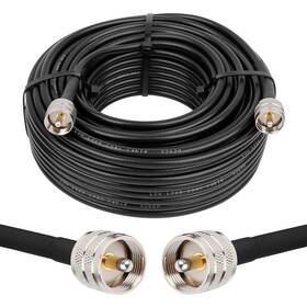 Pl259 Mookeerf 313056933926 Cb Coax Cable - 100ft Rg8x Coaxial Uhf Male To Low Loss For