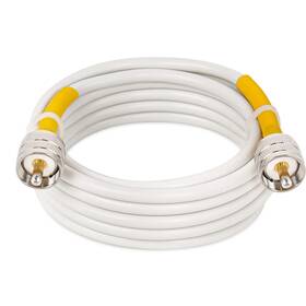 Mookeerf 606408798312 Cb Coax Cablecb Antenna Cablepvc White Marine Cable 10ft Rg8x Coaxial Ca