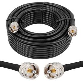 Pl259 Mookeerf 607535823540 Uhf Cable Cb Coax 75ft Rg8x Male Mal
