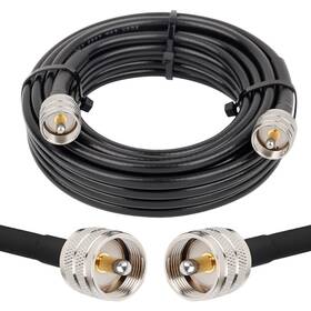 Pl259 Mookeerf 607986647511 Rg8x Coaxial Cable 25ft Cb Coax 50 Ohm Uhf Male To Low Loss