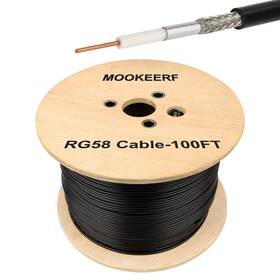 Rg58 Mookeerf 607986647535 Coaxial Cable 100ft Low Loss 50 Ohm Coax For Rg58 Mookeerf 607986647535 Coaxial Cable 100ft Low Loss 50 Ohm Coax For