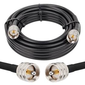 Pl259 Mookeerf 607986647610 Cb Coax Cable Antenna 20ft Rg8x Coaxial Uhf Male To