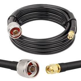 Mookeerf 609755090986 15 Ft Lowloss Coaxial Extension Cable 50 Ohm Sma Male To N Connectorn