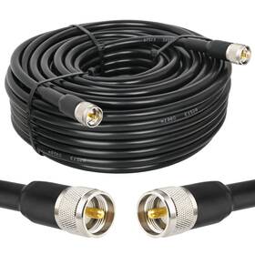Rg-213 Mookeerf 614160518604 Cb Coax Cable - Rg213 Uhf Male To 75ft Low Loss For Ham