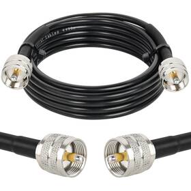 Pl259 Mookeerf 614161411522 Uhf Cable 12ft Cb Coax Rg58 Male To For Radi