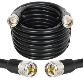 Rg-213 Mookeerf 614161411560 Cb Coax Cable - Rg213 Coaxial Uhf Male To 18ft Low Loss Rg-213 Mookeerf 614161411560 Cb Coax Cable - Rg213 Coaxial Uhf Male To 18ft Low Loss