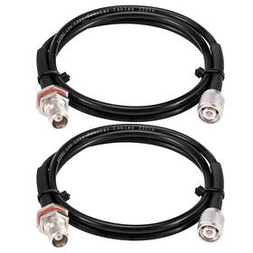 Rg58 Mookeerf 614164800675 Tnc Cable 3ft 2 Pack Coaxial Male To Female Bulkhead Mount