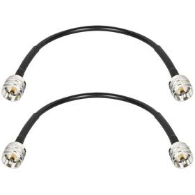 Pl259 Mookeerf 614164800699 Rg8x Jumper Cable 1ft 2 Pack Cb Coax 50 Ohm Uhf Pl25